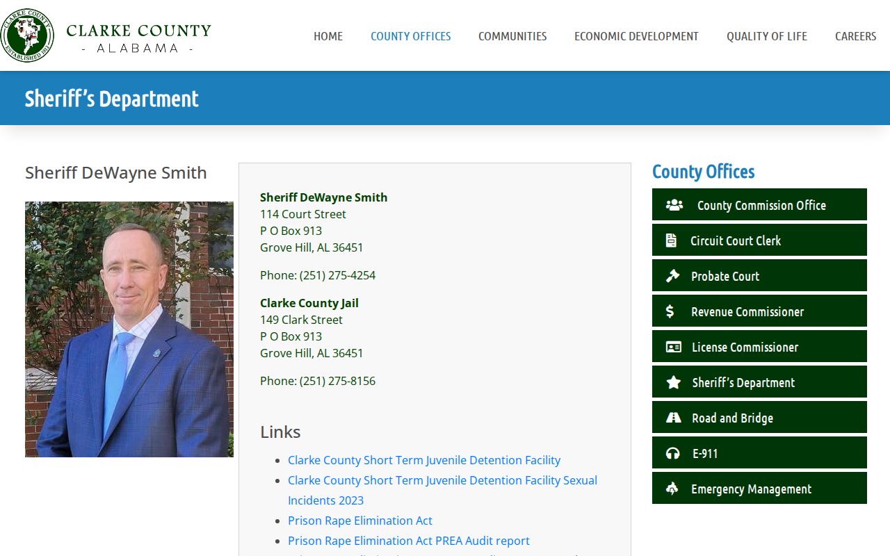 Clarke County arrest records Sheriff's Department source