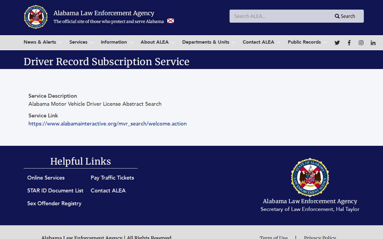 Clarke County traffic court records ALEA driver record distinction